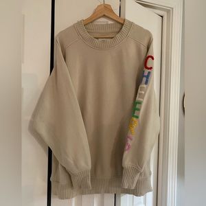 Aerie ‘Cheers’ Crewneck Sweatshirt Size Large